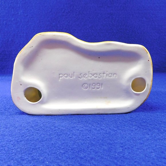 Vintage Paul Sebastian Figurine Boy and Girl With Dogs Bisque Porcelain 1991 - Picture 8 of 9